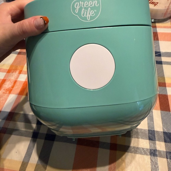 GreenLife Turquoise Rice Cooker - Picture 6 of 8